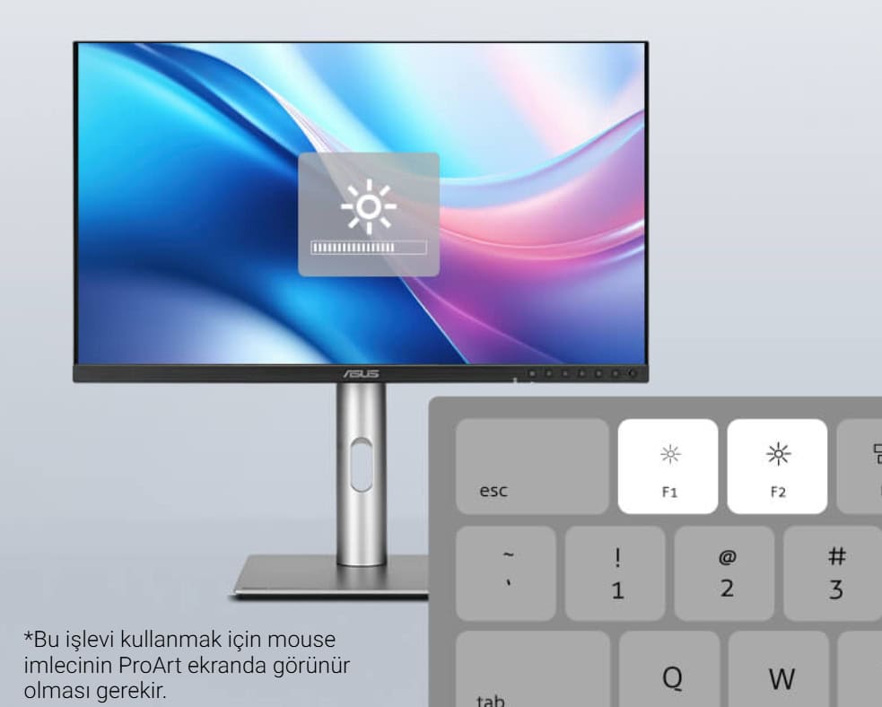 ASUS ProArt PA248QFV 24.1 inç 100Hz 5ms WUXGA Adaptive Sync IPS Pivot Monitör h7
