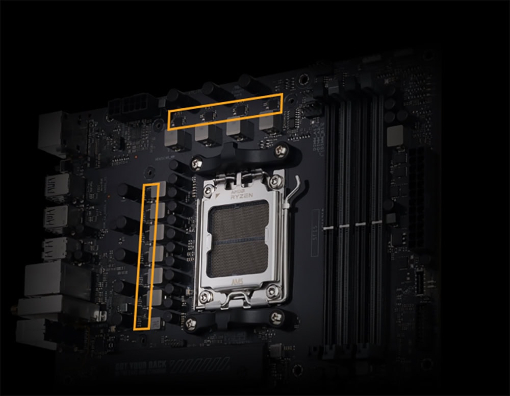 ASUS TUF Gaming B650-E WIFI 8000MHz (OC) DDR5 Soket AM5 M.2 HDMI DP ATX Anakart h8