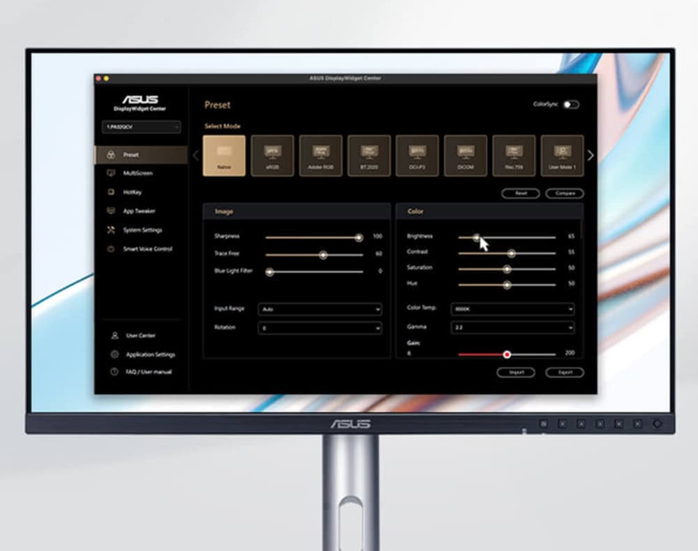 ASUS ProArt PA248QFV 24.1 inç 100Hz 5ms WUXGA Adaptive Sync IPS Pivot Monitör h9