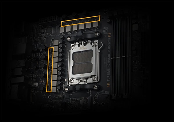 TUF GAMING B650E-PLUS WIFI ASUS TUF GAMING B650E-PLUS WIFI 8000MHz (OC) DDR5 Soket AM5 M.2 HDMI DP ATX Anakart h6