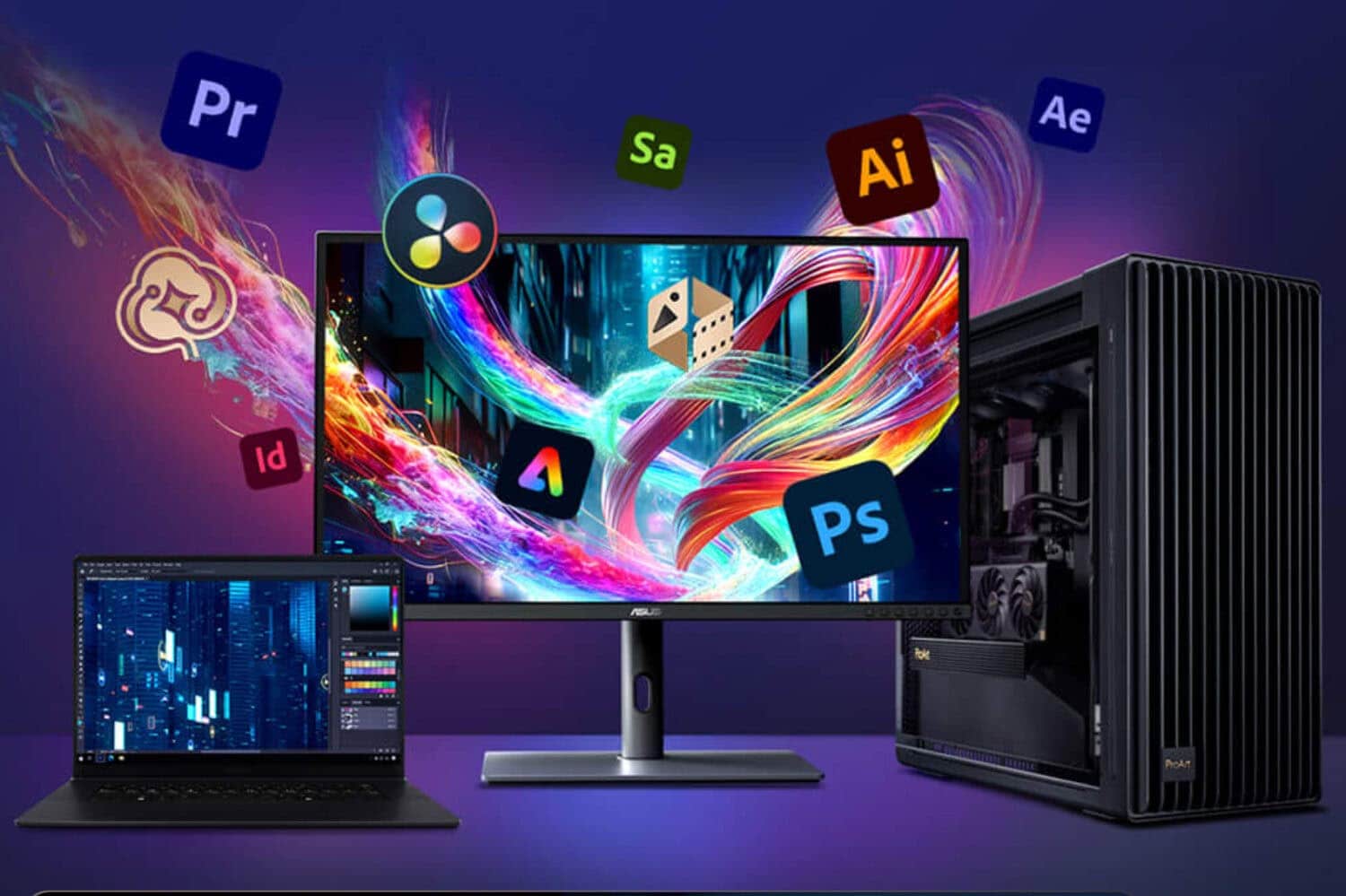 ASUS ProArt PA32QCV 31.5 inç 60Hz 5ms 6K UHD Adaptive Sync IPS Pivot Monitör h16