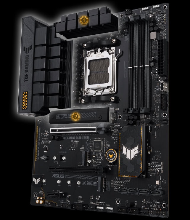ASUS TUF Gaming B650-E WIFI 8000MHz (OC) DDR5 Soket AM5 M.2 HDMI DP ATX Anakart h13