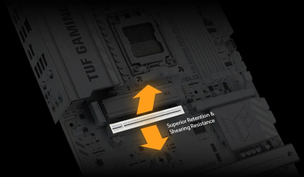 TUF GAMING B850-PRO WIFI7 W NEO ASUS TUF GAMING B850-PRO WIFI7 W NEO 9000MHz (OC) DDR5 Soket AM5 M.2 HDMI DP ATX Anakart h15