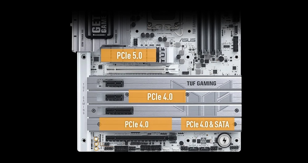 TUF Gaming Z890-Pro WiFi asus-tuf-gaming-z890-pro-wifi-9066mhz-oc-ddr5-soket-lga1851-m-2-hdmi-dp-atx-anakart