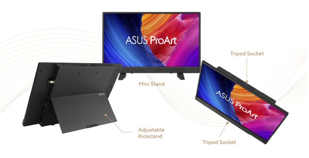 ProArt Display PA16USV ASUS ProArt PA16USV 15.6 inç 60Hz 5ms 4K UHD IPS Taşınabilir Monitör h16