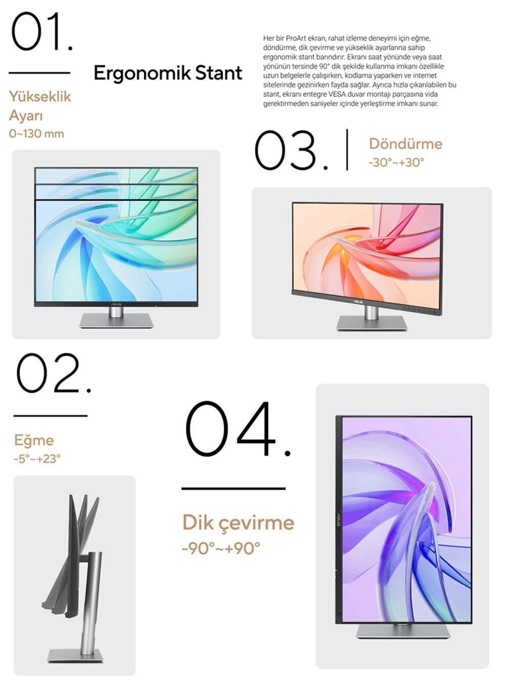 ASUS ProArt PA248QFV 24.1 inç 100Hz 5ms WUXGA Adaptive Sync IPS Pivot Monitör h22