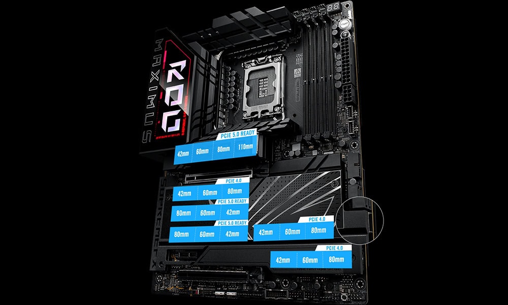 ROG Maximus Z890 Hero asus-rog-maximus-z890-hero-8800mhz-oc-ddr5-soket-lga1851-m-2-hdmi-atx-anakart
