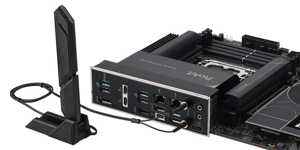 ProArt logoZ890-Creator WiFi ASUS ProArt Z890-Creator WiFi 8600MHz (OC) DDR5 Soket LGA1851 M.2 ATX Anakart h14