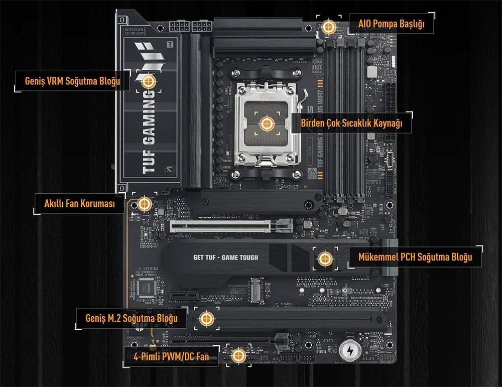 TUF GAMING X870E-PLUS WIFI7 asus-tuf-gaming-x870e-plus-wifi7-8000mhz-oc-ddr5-soket-am5-m-2-hdmi-atx-anakart