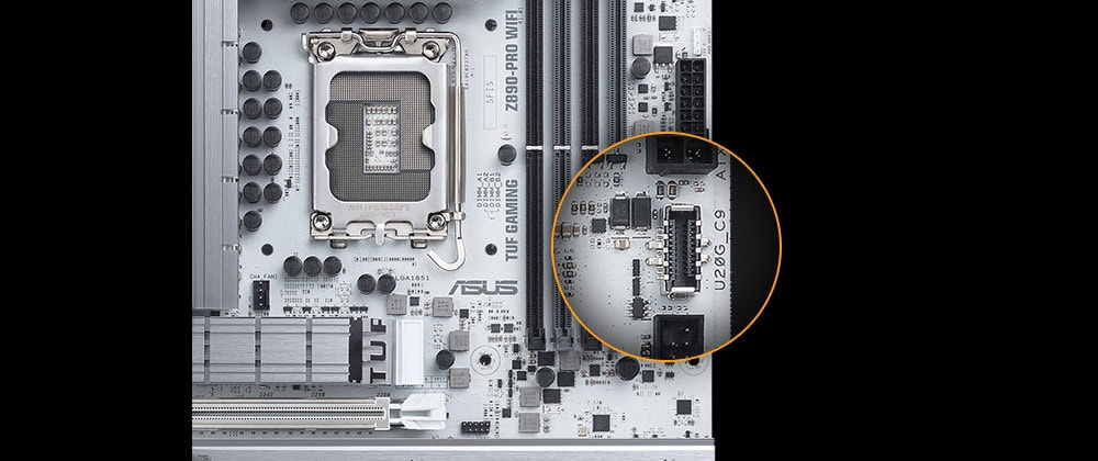 TUF Gaming Z890-Pro WiFi asus-tuf-gaming-z890-pro-wifi-9066mhz-oc-ddr5-soket-lga1851-m-2-hdmi-dp-atx-anakart