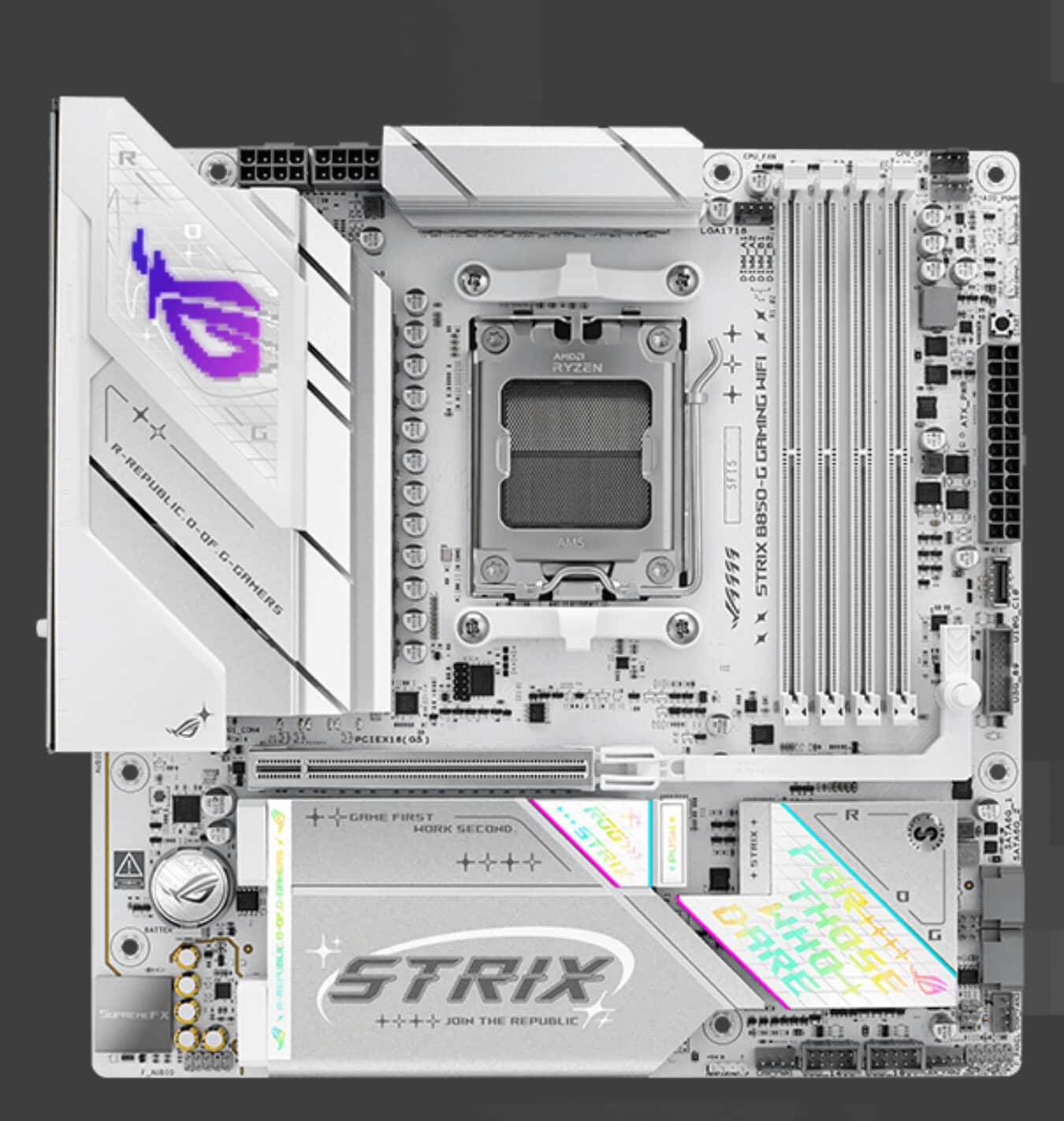 ASUS ROG STRIX B850-G GAMING WIFI 8000MHz (OC) DDR5 Soket AM5 M.2 HDMI DP mATX Anakart h24