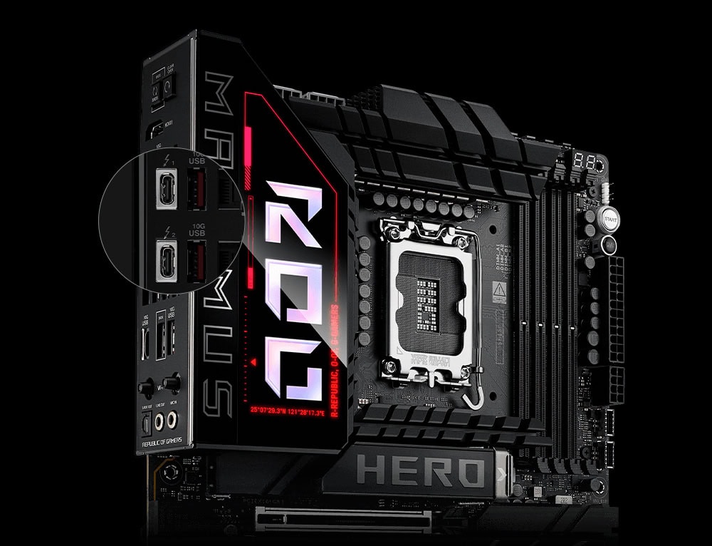 ROG Maximus Z890 Hero asus-rog-maximus-z890-hero-8800mhz-oc-ddr5-soket-lga1851-m-2-hdmi-atx-anakart