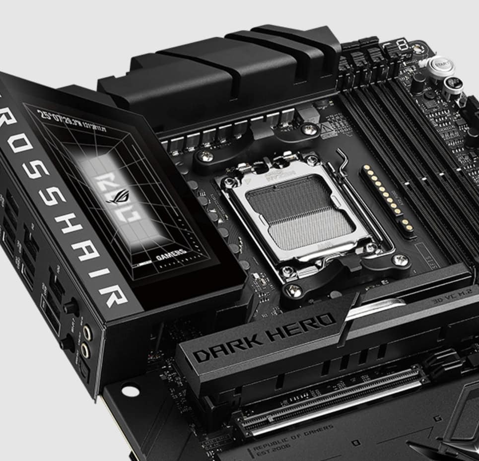 ROG CROSSHAIR X870E DARK HERO asus-rog-crosshair-x870e-dark-hero-9600mhz-oc-ddr5-soket-am5-m-2-hdmi-usb4-atx-anakart