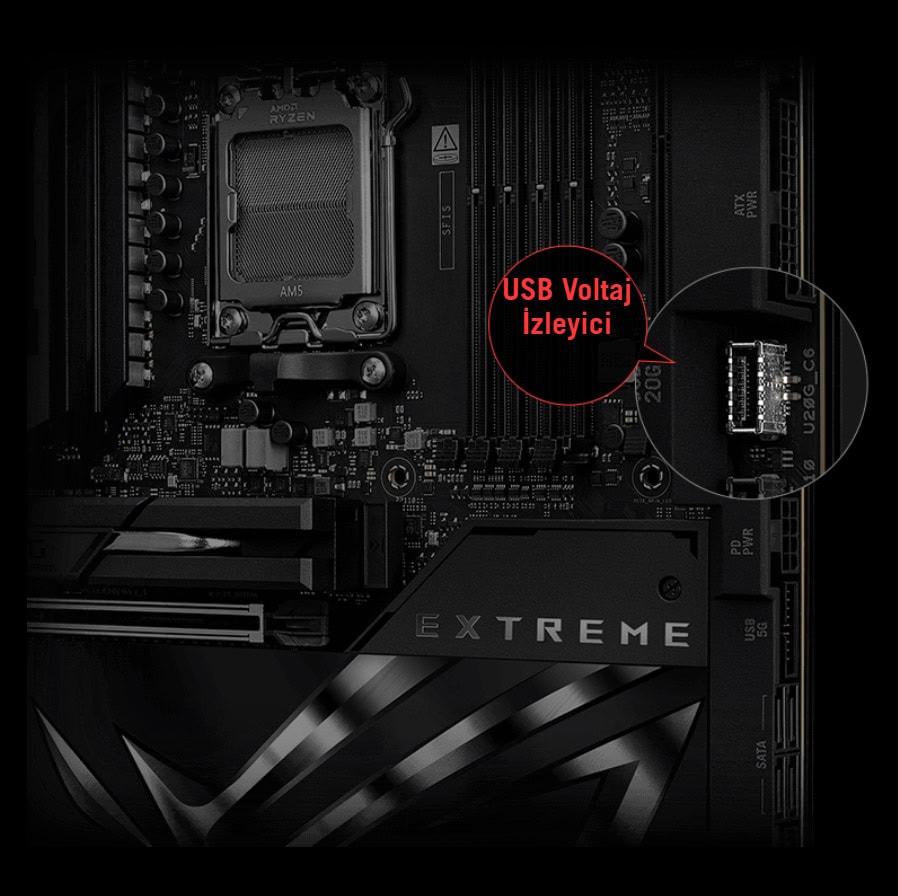 ROG CROSSHAIR X870E EXTREME asus-rog-crosshair-x870e-extreme-9000mhz-oc-ddr5-soket-am5-m-2-hdmi-type-c-e-atx-anakart