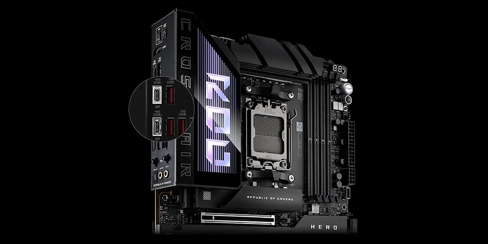 ROG Crosshair X870E Hero asus-rog-crosshair-x870e-hero-8600mhzoc-ddr5-soket-am5-m-2-hdmi-atx-anakart