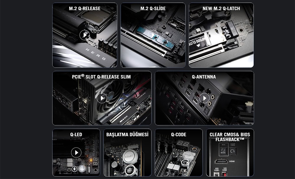 ROG Crosshair X870E Hero asus-rog-crosshair-x870e-hero-8600mhzoc-ddr5-soket-am5-m-2-hdmi-atx-anakart