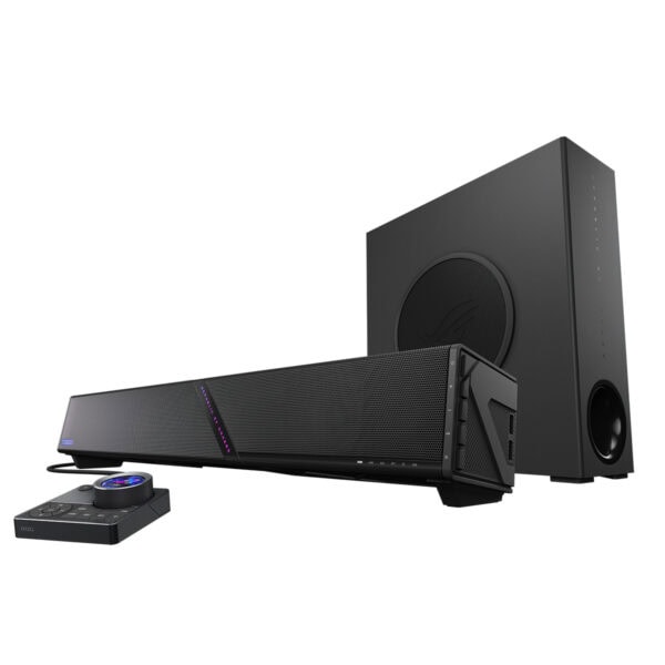 Asus Rog Gjallar Rgb 2 1 2 Surround Dolby Atmos Bluetooth Gaming Soundbar 4