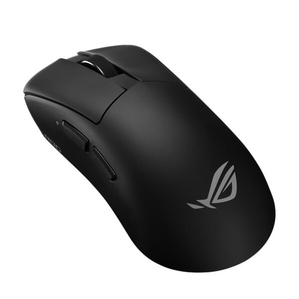 ASUS ROG Gladius IV Ace kablosuz oyun faresi, ergonomik tasarım ve yüksek hassasiyetli sensör ile profesyonel oyuncular için ideal.