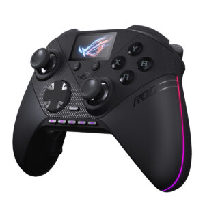 ASUS ROG Raikiri II Pro kablosuz oyun kumandası, 8K Hz hotswap TMR joystick ve şık tasarım ile dikkat çekiyor.