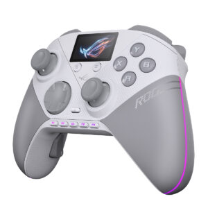 ASUS ROG Raikiri II Pro kablosuz oyun kumandası, 8K Hz Hotswap TMR joystick ve şık tasarımıyla öne çıkıyor.