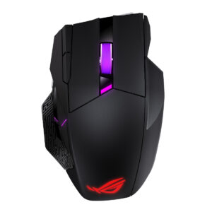 ASUS ROG Spatha X kablosuz oyun faresi, RGB aydınlatmalı ve yüksek hassasiyetli sensör ile profesyonel oyuncular için tasarlandı.