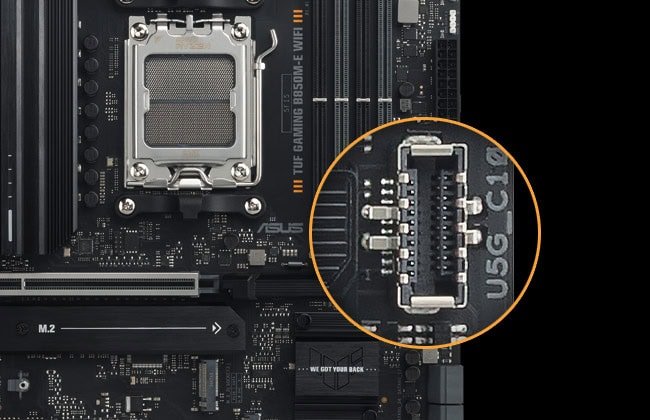TUF GAMING B850M-E WIFI asus-tuf-gaming-b850m-e-wifi-8000mhz-oc-ddr5-soket-am5-m-2-hdmi-dp-matx-anakart