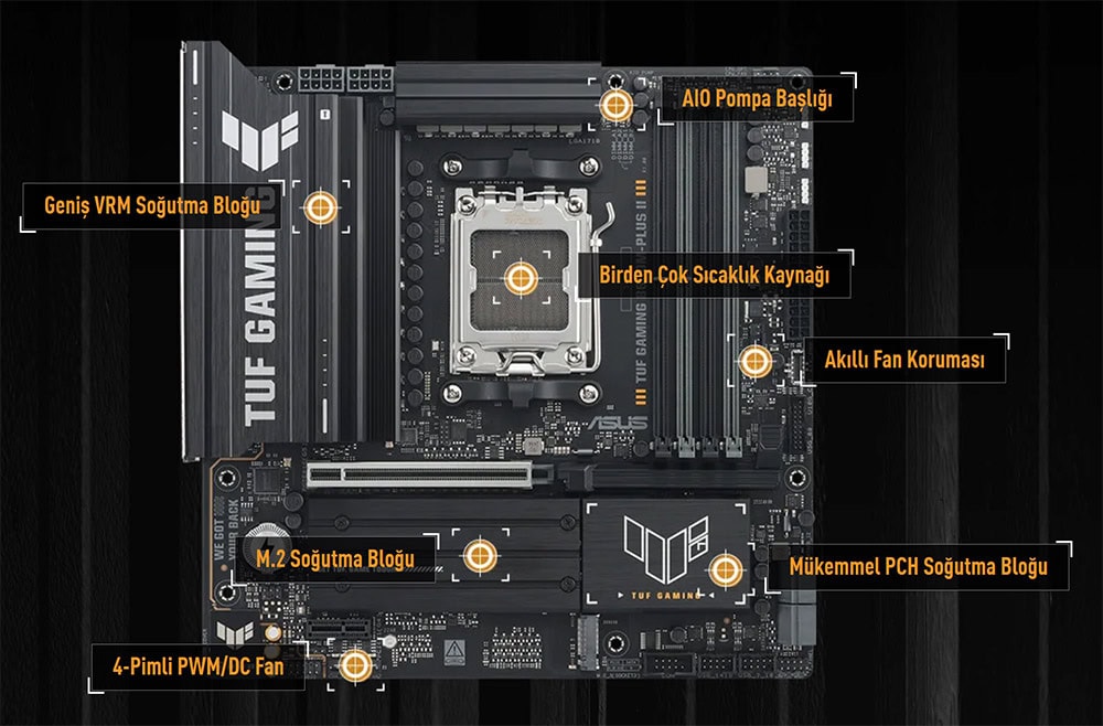 asus-tuf-gaming-b850m-plus-ii-8000mhz-oc-ddr5-soket-am5-m-2-hdmi-dp-matx-anakart