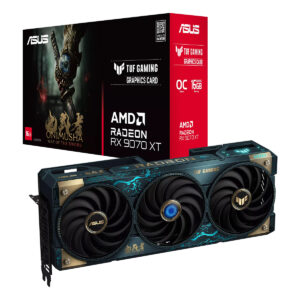 ASUS TUF Gaming Radeon RX 9070 XT ekran kartı, Onimusha Way of the Sword Edition ile birlikte, yüksek performans ve dayanıklılık sunar.