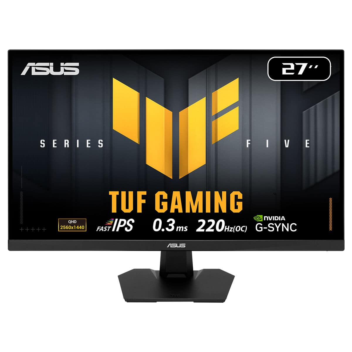Asus Tuf Gaming Vg27aq5f 27 Inc 220hz 0 3ms 2k Qhd Adaptive Sync Fast Ips Gaming Monitor Fc1