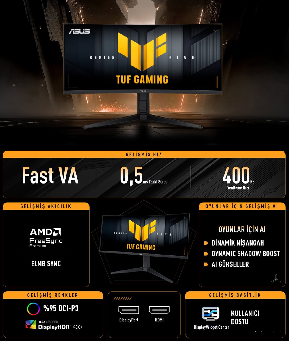VG34WQL5A asus-tuf-gaming-vg34wql5a-34-inc-200hz-wqhd-400hz-hd-dual-mode-0-5ms-adaptive-sync-va-kavisli-gaming-monitor