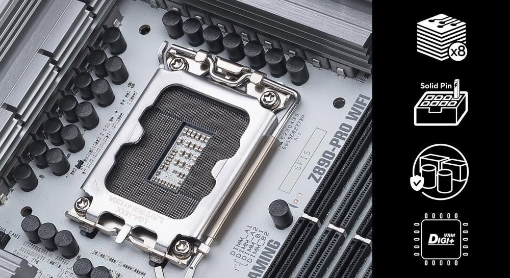 TUF Gaming Z890-Pro WiFi asus-tuf-gaming-z890-pro-wifi-9066mhz-oc-ddr5-soket-lga1851-m-2-hdmi-dp-atx-anakart