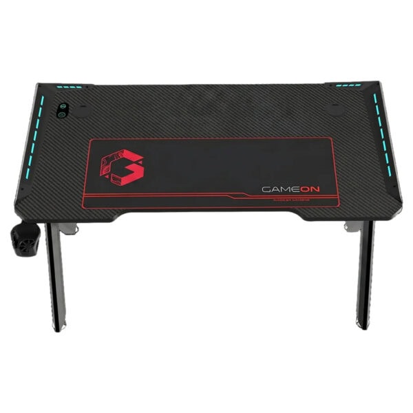 Gameon Hawksbill Rgb Aydinlatmali 120x60 Siyah Oyuncu Masasi Go Hawksbill Fc2