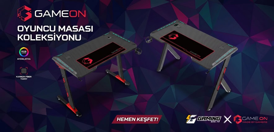 Gameon Oyuncu Masası Kopya