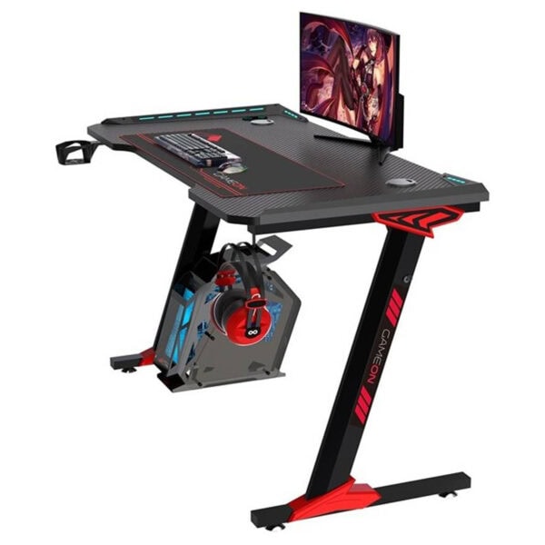 Gameon Raptor Ii Rgb Aydinlatmali 140x60 Siyah Oyuncu Masasi Go Raptorii Fc4