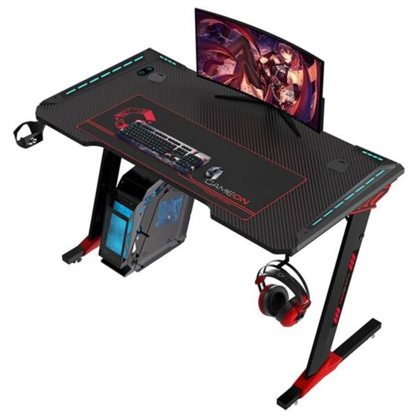 Gameon Raptor Ii Rgb Aydinlatmali 140x60 Siyah Oyuncu Masasi Go Raptorii Fc5