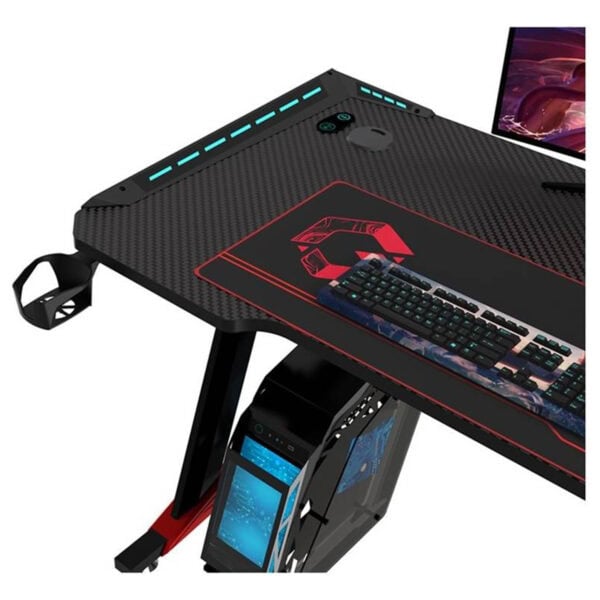 Gameon Raptor Ii Rgb Aydinlatmali 140x60 Siyah Oyuncu Masasi Go Raptorii Fc6