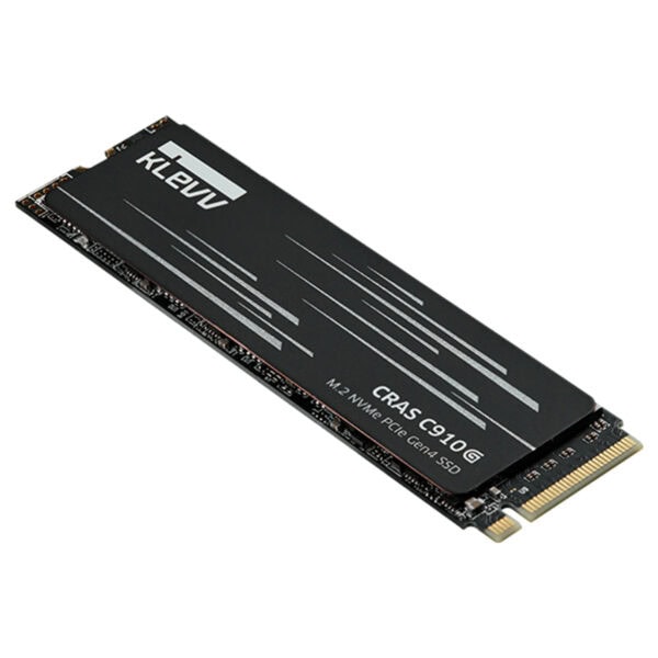 KLEVV CRAS 910G 1TB NVMe PCIe Gen4 x4 SSD, yüksek performanslı M.2 SSD, oyun ve profesyonel kullanım için ideal.