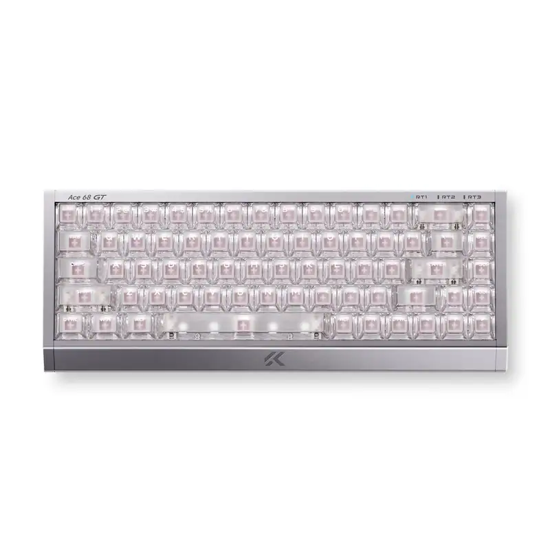 Mchose Official Aero Silver Mount Tai Pink Magnetic Switch Gt Mchose Ace 68 Gt Full Aluminum Esports Hall Effect Keyboard 1254972130