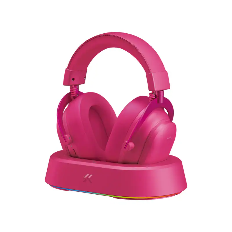 Mchose Official Berry Red Mchose V9 Turbo Magnetic Wireless Gaming Headset 1214637915