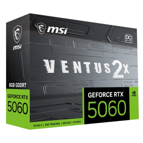 Msi Geforce Rtx 5060 8g Ventus 2x Oc V1 8gb Gddr7 128 Bit Dlss 4 Ekran Karti Fc10