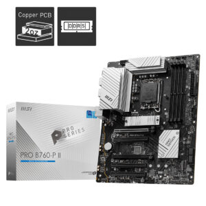 Msi Pro B760 P Ii 7000mhz Oc Ddr5 Soket Lga1700 M 2 Hdmi Dp Atx Anakart Fc1