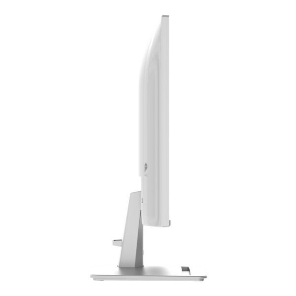MSI PRO MP243W 23.8 inç Full HD IPS monitör, beyaz renkli, ince tasarım ve ergonomik stand ile masaüstü kullanımı için ideal.