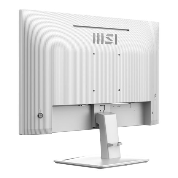 MSI PRO MP243W 23.8 inç Full HD IPS monitör, beyaz renkli, ergonomik tasarım ve yüksek çözünürlük ile ofis ve oyun kullanımı için ideal.