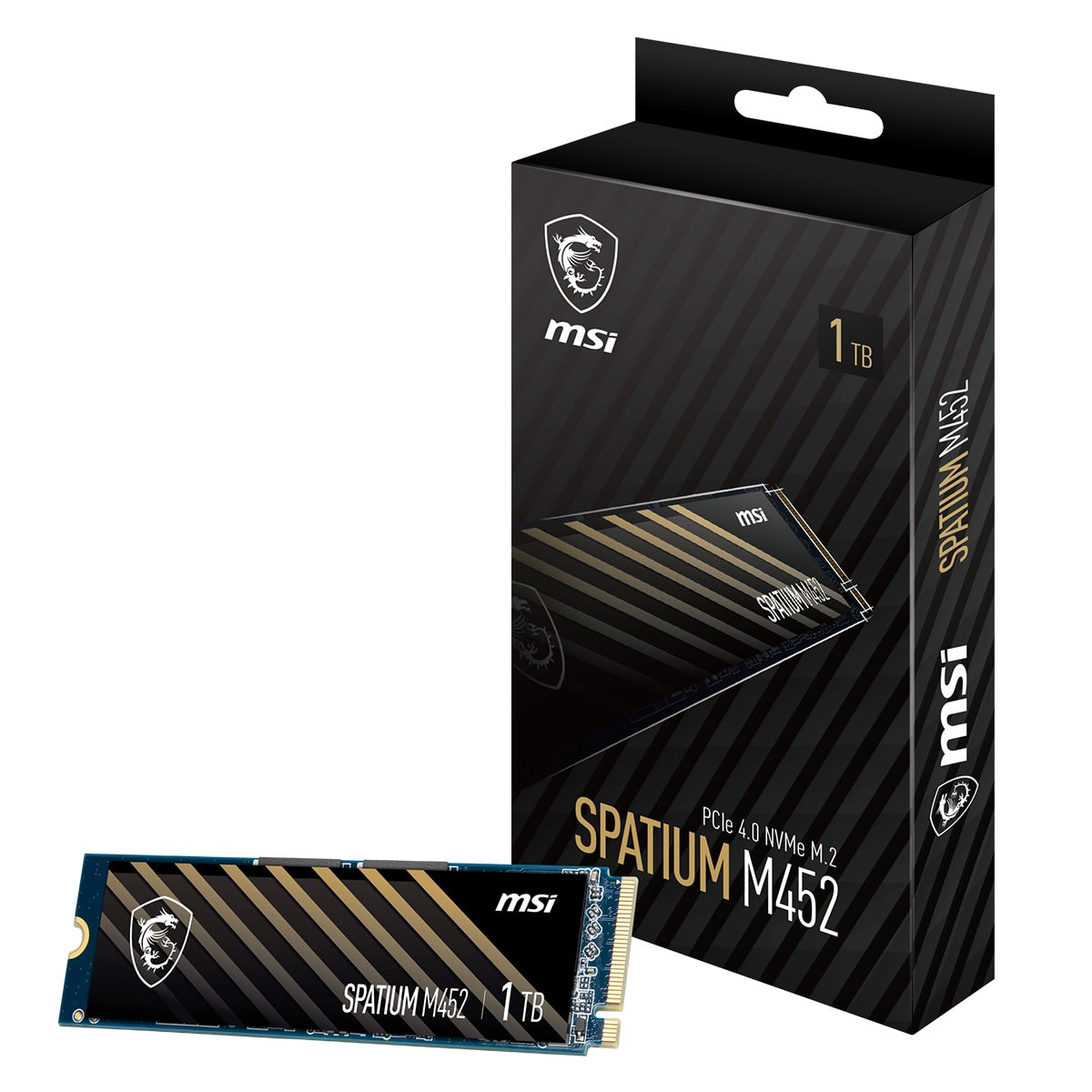 Msi Spatium M452 1tb Nvme Pcie Gen4 X4 Okuma 3600mb Yazma 3100mb M 2 Ssd Fc1