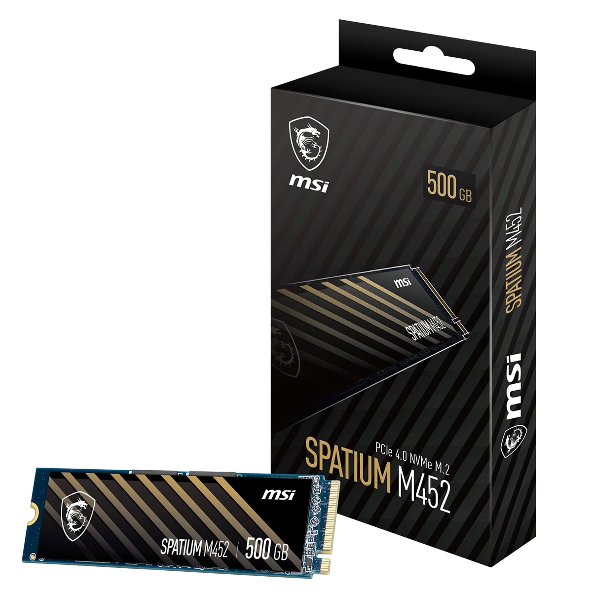 Msi Spatium M452 500gb Nvme Pcie Gen4 X4 Okuma 3600mb Yazma 3100mb M 2 Ssd Fc1