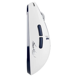 Pulsar X2 Crazylight Bruce Lee 85th Edition kablosuz gaming mouse, beyaz renkli, ergonomik tasarım, yüksek hassasiyetli sensör, oyuncular için ideal.