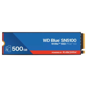 Wd Blue Sn5100 500gb Nvme Pcie Gen4 X4 Okuma 6600mb Yazma 5600mb M 2 Ssd Wds500g5b0e Fc1