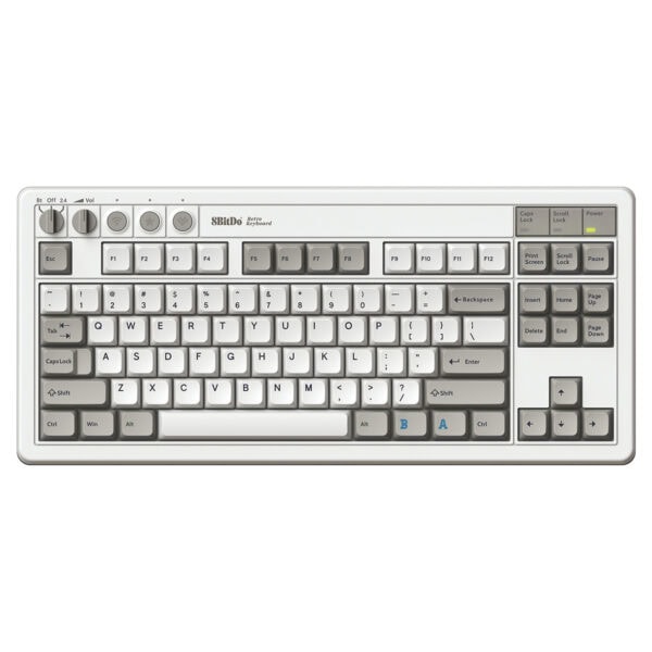 8bitdo Retro M Edition Kailh Box White V2 Switch Hotswap Kablosuz Ingilizce Mekanik Gaming Klavye Fc2