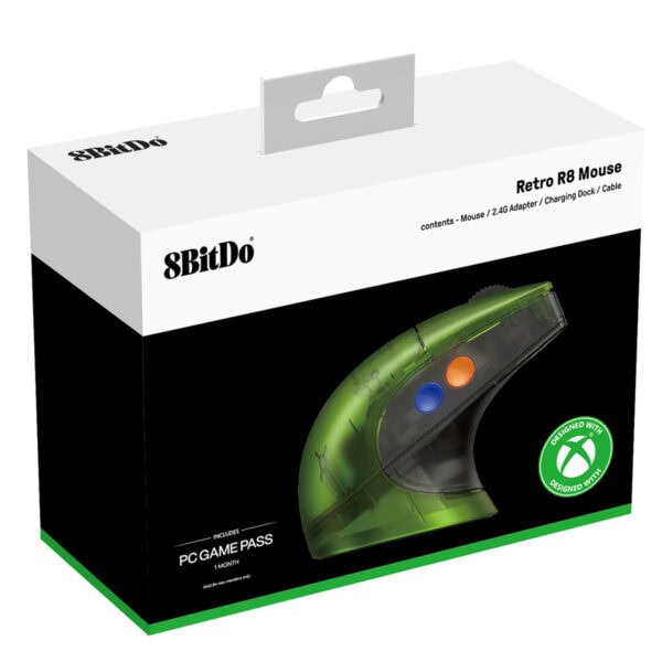 8bitdo Retro R8 Xbox Edition Pixart 8k Hz 3395 Sensor Kablosuz Gaming Mouse Fc11