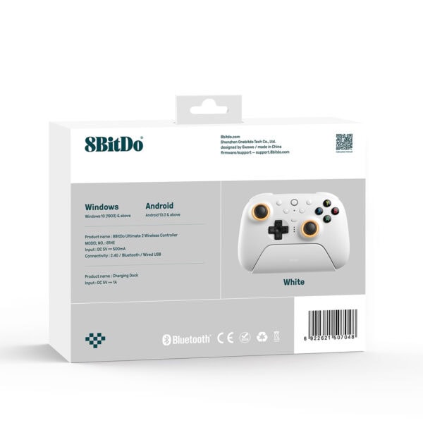 8bitdo Ultimate 2 Beyaz Kablosuz Gamepad Fc11
